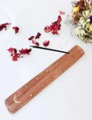 Wooden Boat Incense Holder (Natural Color)