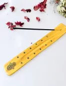 Wooden Boat Incense Holder (Yellow)