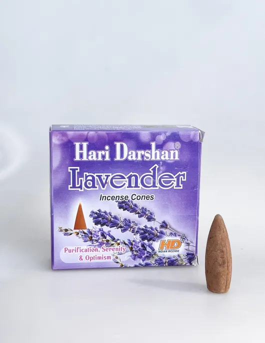 Hari Darshan Lavender Conical Incense