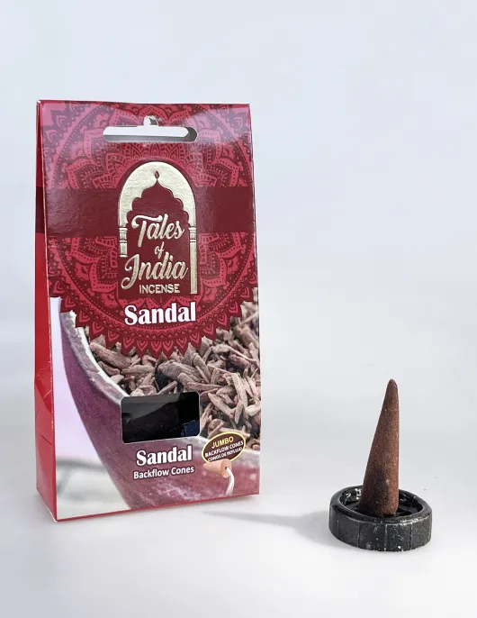 Sandal Backflow Waterfall & Conical Incense