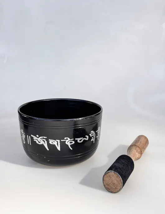 Black Rice Bowl Tibetan Meditation Bell (15 cm)